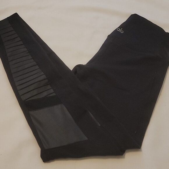 Alo yoga  high waist mesh motto leggings size small - Picture 2 of 8